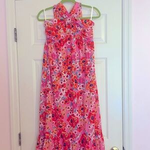 NWT Pink floral maxi dress